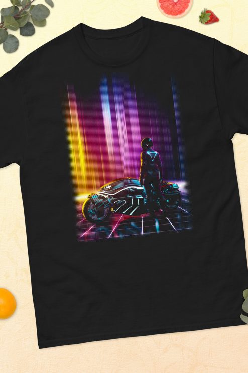 Alternative view of "Cyberpunk Rider" Unisex t-shirt