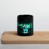 "Majestic Deer" Black Glossy Mug
